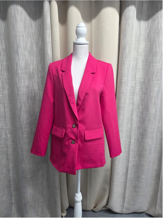 Old Navy Jackets & Blazers - Old Navy Vibrant Hot Pink Tailored Blazer Officewear Size S
